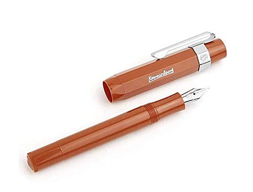 Kaweco Sport Skyline Fountain Pen Fox, Fine Nib with Kaweco Sport Octagonal Clip Chrome