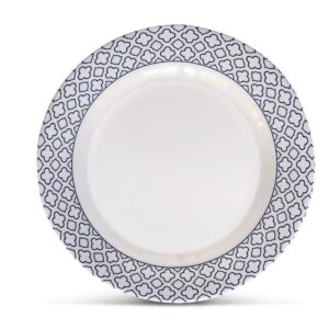 Bowla 12-Piece Melamine Dinnerware Set - Service for 4 (Bluegrass), BPA free and dishwasher safe