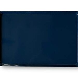 Bowla Melamine Rectangular Serving Tray with Handles (Dark Blue), Food Direct Contact, BPA-Free Dishwasher Safe and Environmental Friendly