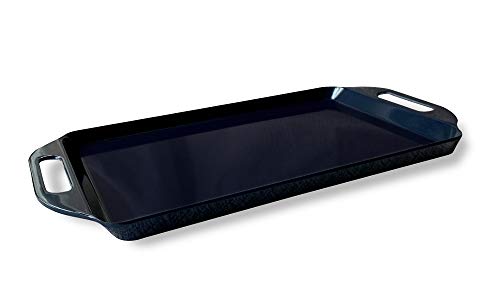 Bowla Melamine Rectangular Serving Tray with Handles (Dark Blue), Food Direct Contact, BPA-Free Dishwasher Safe and Environmental Friendly