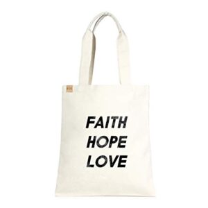 me plus eco-friendly canvas printed fashion bags/travel shoulder tote bag/shopping,school and office use (faith hope love)