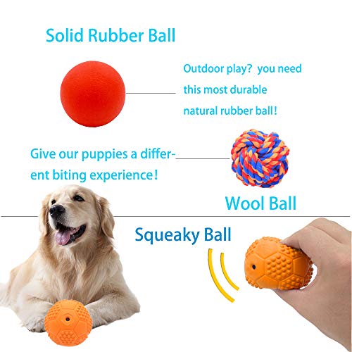 Volacopets 5 Different Functions Interactive Dog Puzzle Toys Balls for Medium Large Dogs, Food Treat Dispensing Dog Toys