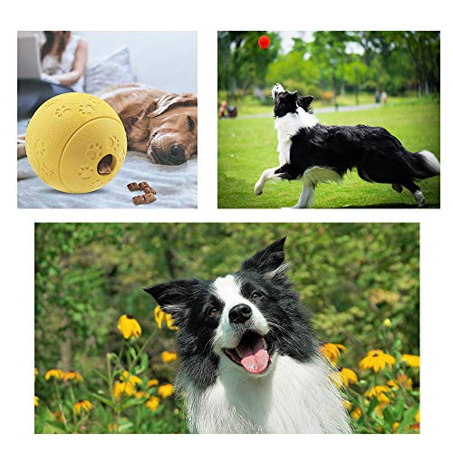 Volacopets 5 Different Functions Interactive Dog Puzzle Toys Balls for Medium Large Dogs, Food Treat Dispensing Dog Toys