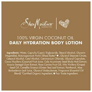 SheaMoisture Daily Hydration Body Lotion Moisturizer 100% Virgin Coconut Oil For All Skin Types Paraben Free 16 oz