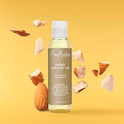 SheaMoisture Body Oil for Dry Skin Sweet Almond Oil Cruelty Free 4 oz