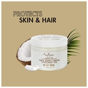 Sheamoisture Head-to-Toe Nourishing Hydration for Dry Skin 100% Virgin Coconut Oil Paraben Free Skin Care 10.5 oz