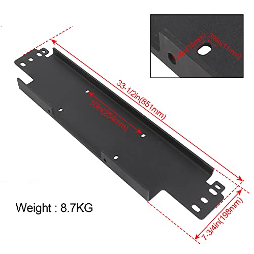 Winch Mounting Plate Compatible with 1987-2006 Jeep Wrangler YJ TJ LJ On Your Bumper-12000 lb Capacity