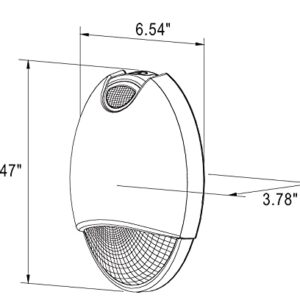 Oval LED Emergency Light