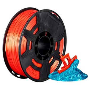 Monoprice Hi-Gloss 3D Printer Filament PLA 1.75mm - 1kg/Spool - Orange Red, Works with All PLA Compatible 3D Printers