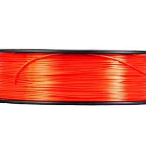 Monoprice Hi-Gloss 3D Printer Filament PLA 1.75mm - 1kg/Spool - Orange Red, Works with All PLA Compatible 3D Printers