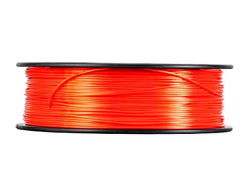 Monoprice Hi-Gloss 3D Printer Filament PLA 1.75mm - 1kg/Spool - Orange Red, Works with All PLA Compatible 3D Printers