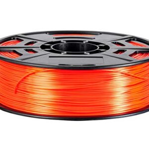 Monoprice Hi-Gloss 3D Printer Filament PLA 1.75mm - 1kg/Spool - Orange Red, Works with All PLA Compatible 3D Printers