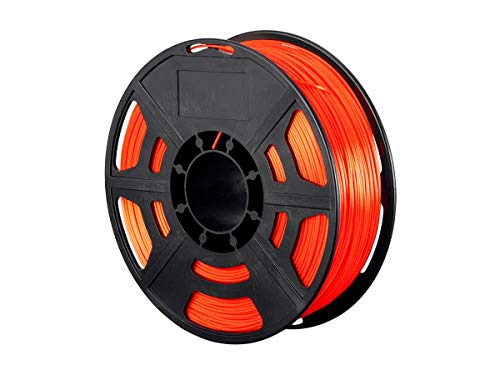 Monoprice Hi-Gloss 3D Printer Filament PLA 1.75mm - 1kg/Spool - Orange Red, Works with All PLA Compatible 3D Printers