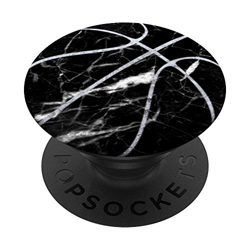 Basketball with black phone stand PopSockets PopGrip: Swappable Grip for Phones & Tablets