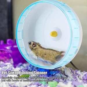 Plastic Silent Running Wheel Hamster Mouse Rat Exercise Toys Pet Toy Training Cage Accessory for Small Animals Mouse with Iron Stand