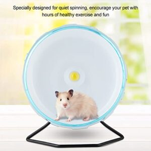 Plastic Silent Running Wheel Hamster Mouse Rat Exercise Toys Pet Toy Training Cage Accessory for Small Animals Mouse with Iron Stand