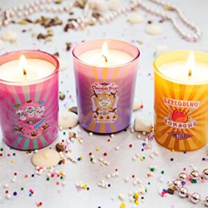 Harry Potter Honeydukes Scented Soy Wax Candle Collection, Set of 3 with Unique Fragrances | 20-Hour Burn Time | Home Decor Housewarming Essentials, Wizarding World Hogwarts Gifts and Collectibles