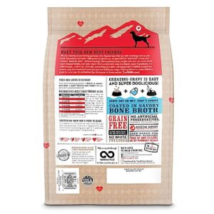 "I and love and you" Baked and Saucy Dry Dog Food with Gravy Coating, Beef and Sweet Potato Recipe, Grain Free, Coated in Bone Broth, Prebiotics and Probiotics, Real Meat, No Fillers, 4 lb Bag