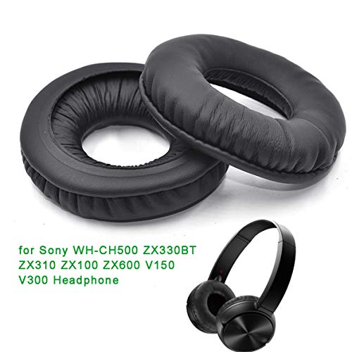 defean CH500 ZX330BT Ear Pads - Replacement Ear Cushion Earmuff earpads Pillow Cover Compatible with WH-CH500 ZX330BT ZX310 ZX100 ZX600 V150 V300 Headphone (Black)