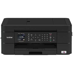 brother wireless all-in-one inkjet printer, mfc-j491dw, multi-function color printer, duplex printing, mobile printing,amazon dash replenishment enabled (renewed)