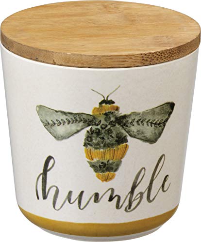 Primitives by Kathy Kitchen Canisters, Set of 3, Bees - Kind, Sweet, Humble