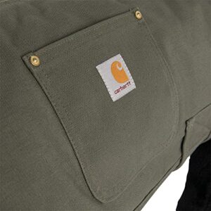 Carhartt Firm Duck Insulated Dog Chore Coat Army Green/Brass , Large