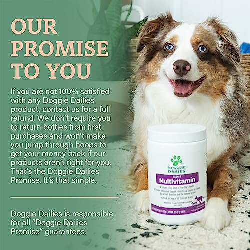 Doggie Dailies 5 in 1 Multivitamin for Dogs, 225 Soft Chews, Dog Multivitamin for Skin and Coat Health, Joint Health, Improved Digestion, Antioxidants, Support a Healthy Immune System