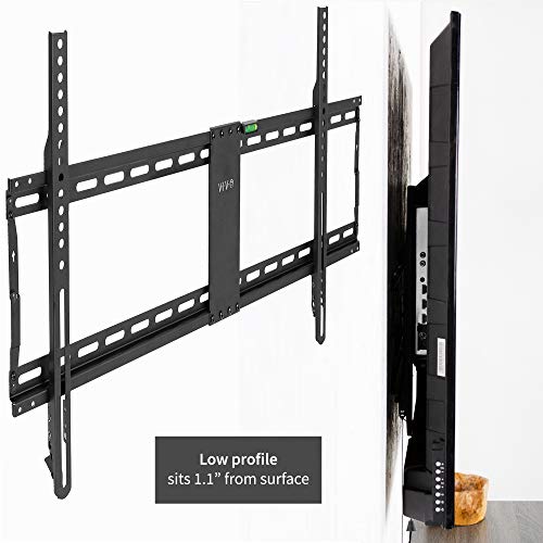 VIVO Ultra Heavy Duty TV Wall Mount for 43 to 90 inch Screens, Large Fixed Mount, Fits up to 800x400mm VESA, Black, MOUNT-VW090F