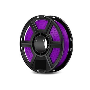 flashforge d-series pla 3d printer filament, 1.75mm (purple), 0.5kg spool (1.1lbs), guaranteed fresh, dimensional accuracy +/- 0.02mm, tangle-free, fits most fdm printers [risk-free]