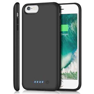 battery case for iphone 6s plus/6 plus/7 plus/8 plus 8500mah, rechargeable charging case for iphone 6plus extended battery pack charger apple 6s plus portable power bank cover for 7plus 8plus (5.5”)