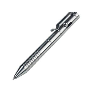 smootherpro titanium bolt action pen with tungsten side for business office signature edc pocket design color natural (ti598)