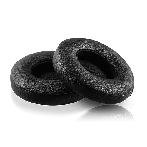 Replacement Ear Pads Compatible with Beats Solo 2 and Solo 3 Wireless On Ear Headphones Memory Foam Ear Cushions Black