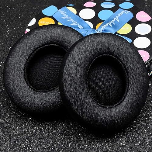 Replacement Ear Pads Compatible with Beats Solo 2 and Solo 3 Wireless On Ear Headphones Memory Foam Ear Cushions Black