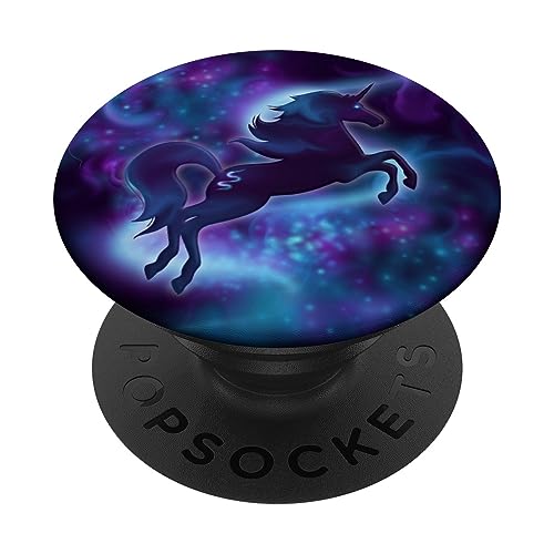 Pink Purple Teal Galaxy Unicorn PopSockets Standard PopGrip