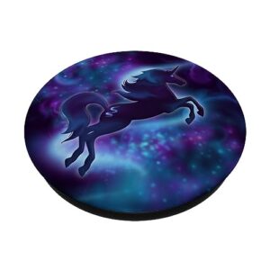 Pink Purple Teal Galaxy Unicorn PopSockets Standard PopGrip