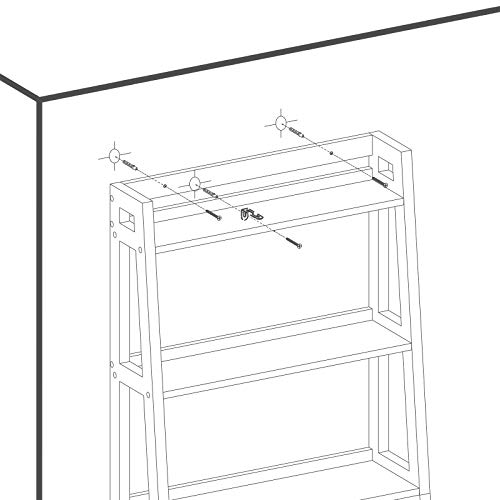VASAGLE 2 shelves Toilet Storage Rack, Adjustable Bottom Bar, Brown