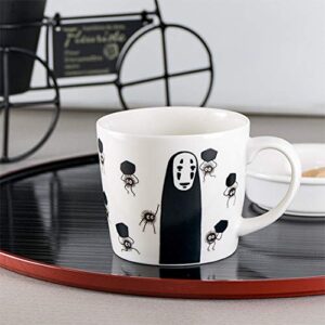 Studio Ghibli via Bluefin Benelic Spirited Away Mysterious Color Changing Teacup Mug with No Face and Soots White, Approx. 3"