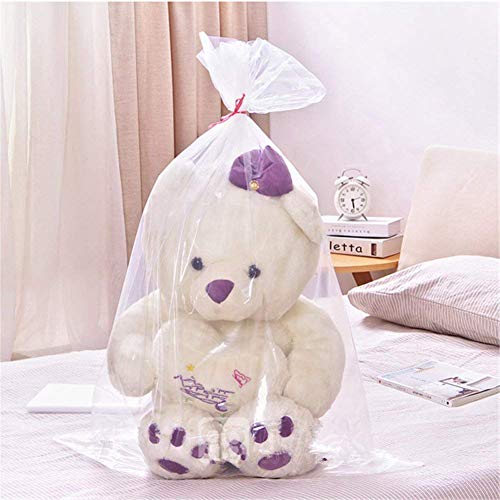 32x39 Inches Comforter Storage Bags Dustproof Moistureproof Jumbo Plastic Storage Bags for Blanket Clothes and Big Plush Toys Set of 10