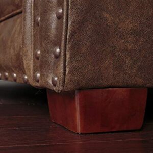American Furniture Classics Model Buckskin sofa sleeper, Pinto Brown