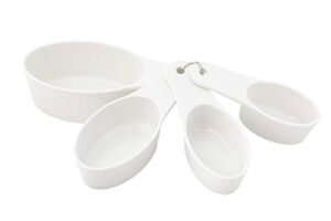 tablecraft tablecraftcrofthouse collection measuring cups, 1/4, 1/3, 1/2 & 1, melamine