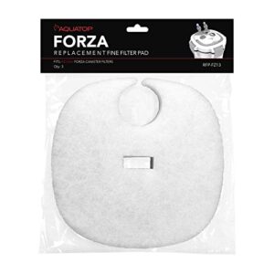 aquatop replacement white filter pads, 3 pack – fits aquatop’s forza fz13 uv canister filters, aquarium filter refills, keeps water crystal clear, fish filter cartridge for dirt & debris