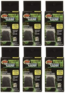 zoo med 6 pack of turtle clean 15 activated carbon inserts for all turtleclean external canister aquarium filters
