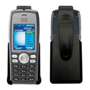 cbus wireless black holster case w/ ratcheting belt clip for cisco 7925g, 7925g-ex unified wireless ip phone