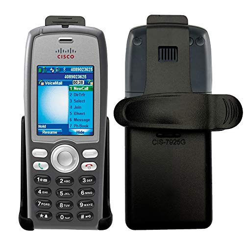 Cbus Wireless Black Holster Case w/ Ratcheting Belt Clip for Cisco 7925G, 7925G-EX Unified Wireless IP Phone