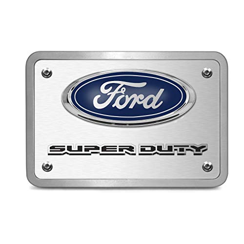 iPick Image Made for Ford Super-Duty 3D Logo Brushed 3/8" Thick Billet Aluminum 2" Tow Hitch Cover
