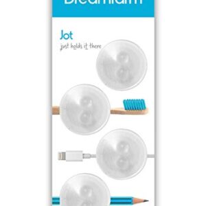 Dreamfarm Jot | Just Hold it There PVC Suction Hook | Clear | 4 Pack