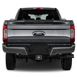 iPick Image Made for Ford Super-Duty 3D Logo Carbon Fiber Texture Billet Aluminum 2" Tow Hitch Cover