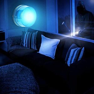 12V Blue Alarm Signal, Blue LED Strobe Beacon Alarm Flashing Light without Sound Explosion-proof, Can be Used in the Field for Home Security Alarm System