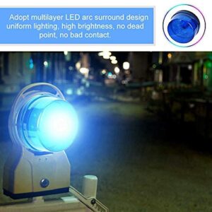 12V Blue Alarm Signal, Blue LED Strobe Beacon Alarm Flashing Light without Sound Explosion-proof, Can be Used in the Field for Home Security Alarm System