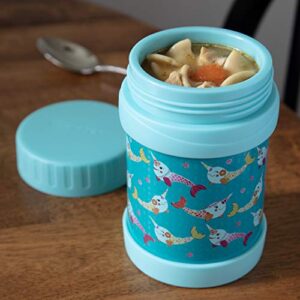 Bentology Stainless Steel Insulated Lunch 13 oz Jar for Kids –Large Leak-Proof Storage Container for Hot & Cold Food, Soups, Liquids - BPA Free - Fits Most Lunch Boxes and Bags - Narwhal